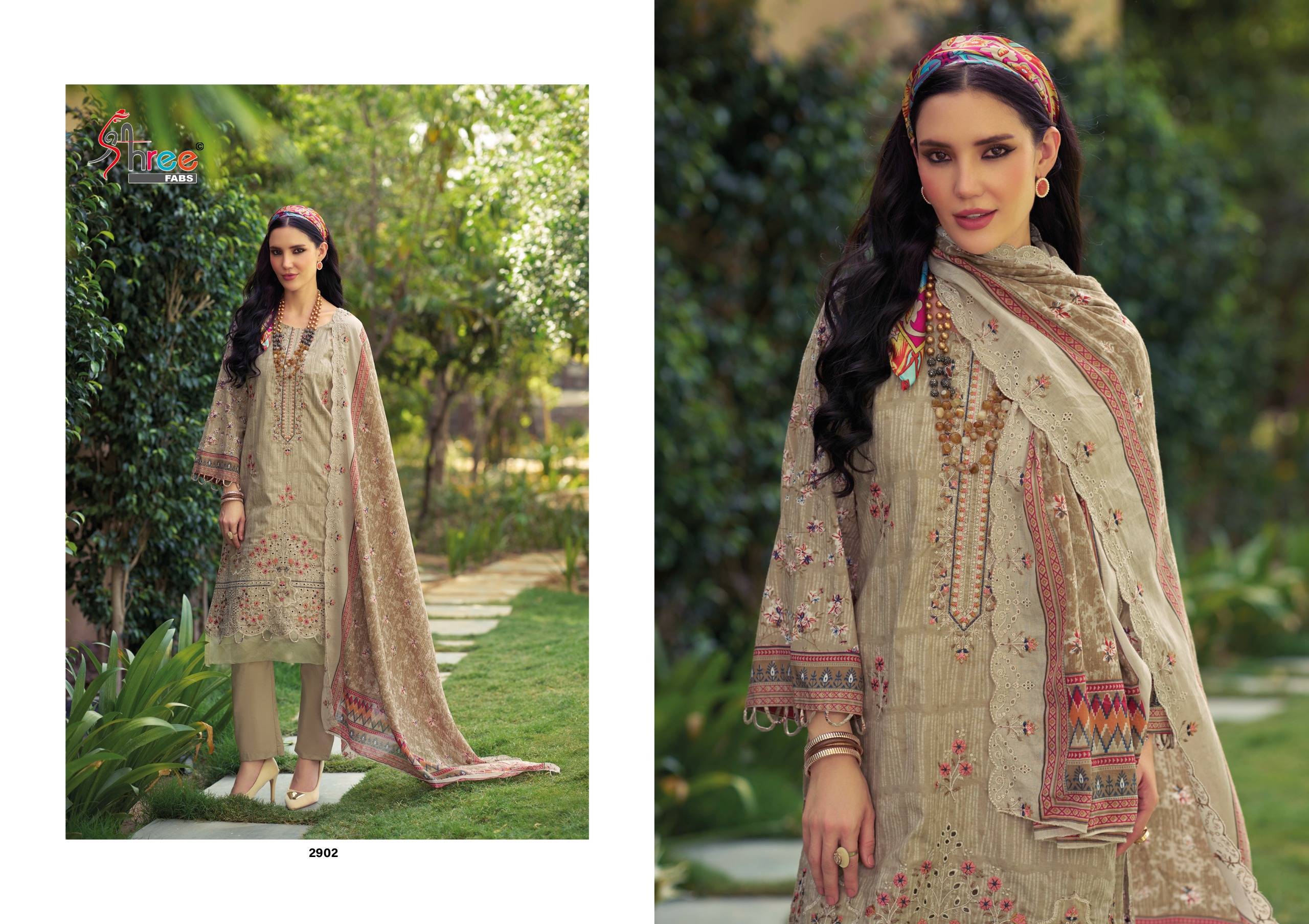 BIN SAEED LAWN COLLECTION VOL-29 BY SHREE FAB 2901 TO 2906 SERIES Pakistani Stylish Beautiful Colourful Printed PURE LAWN COTTON Stitched Dresses At Wholesale Price